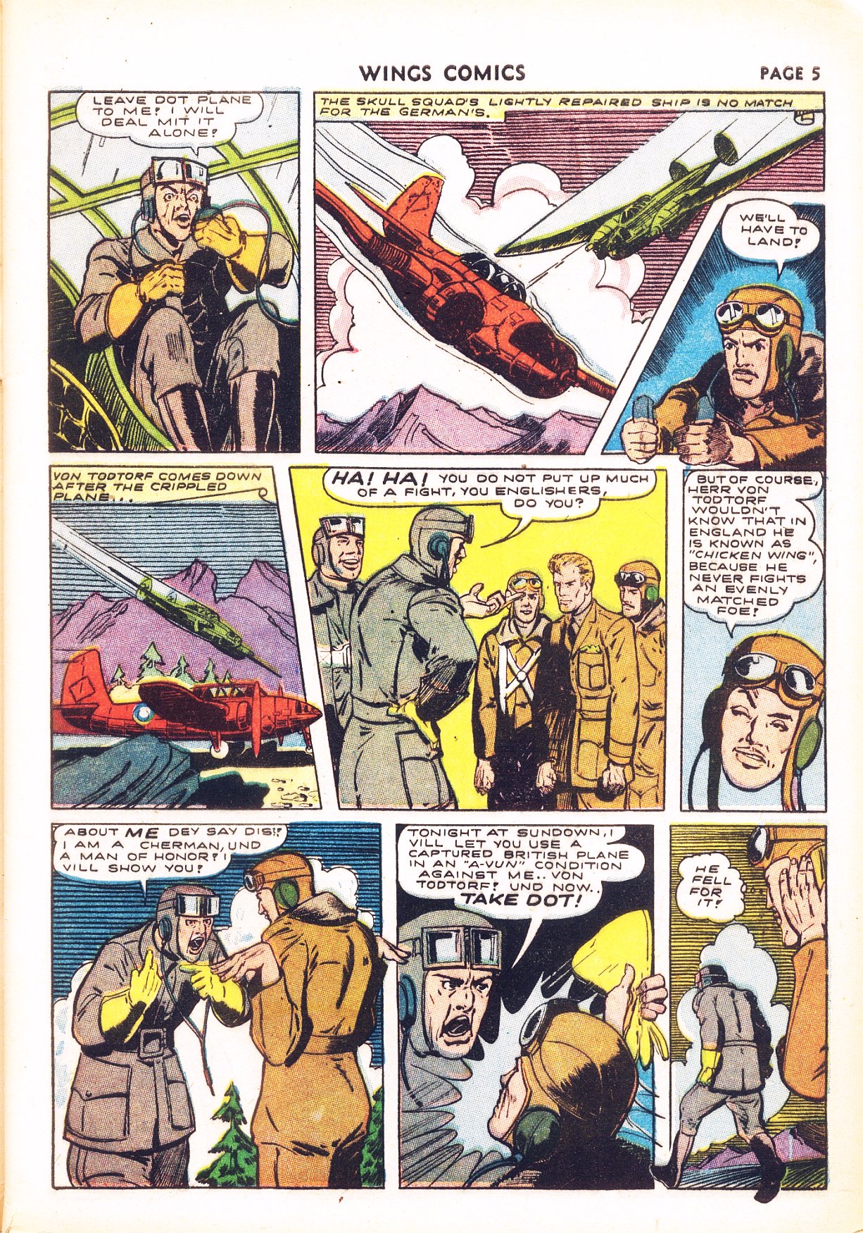 Read online Wings Comics comic -  Issue #26 - 7