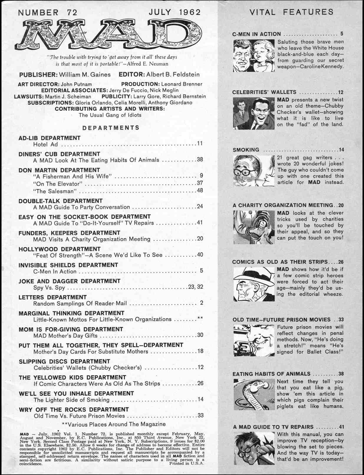 Read online MAD comic -  Issue #72 - 3