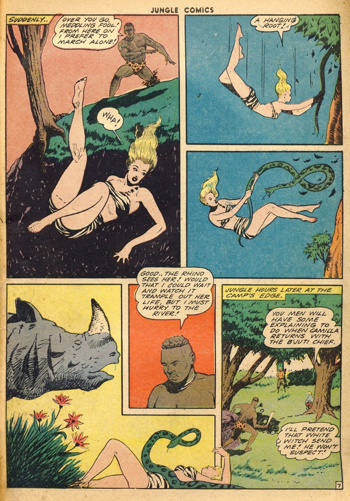 Read online Jungle Comics comic -  Issue #51 - 55