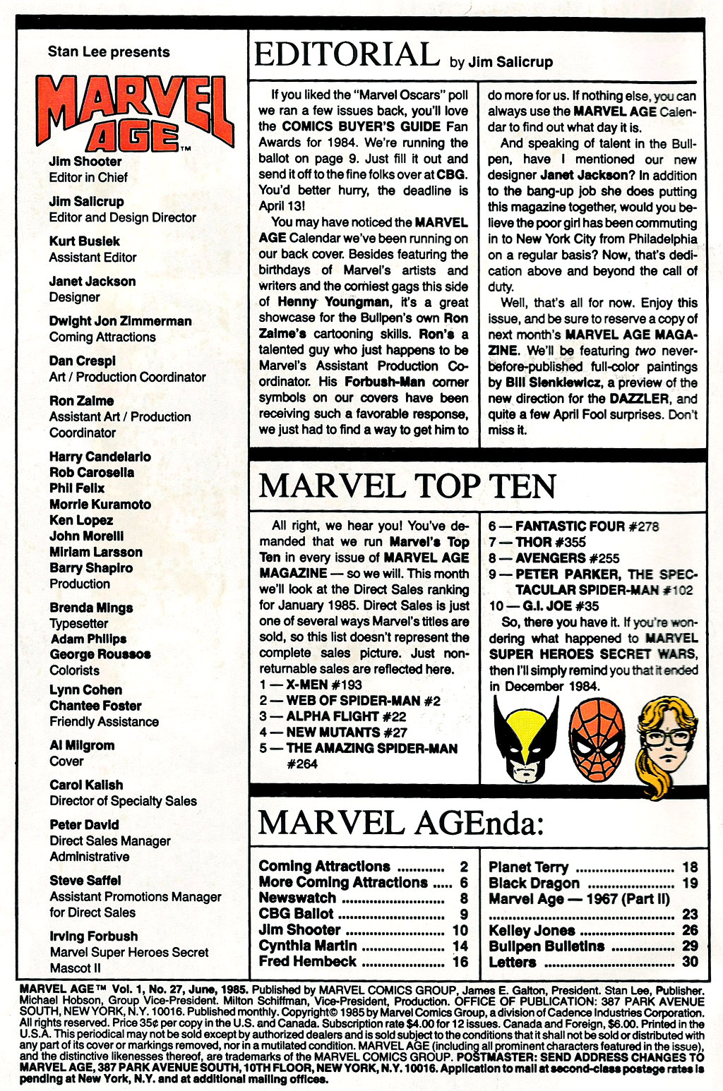 Read online Marvel Age comic -  Issue #27 - 2