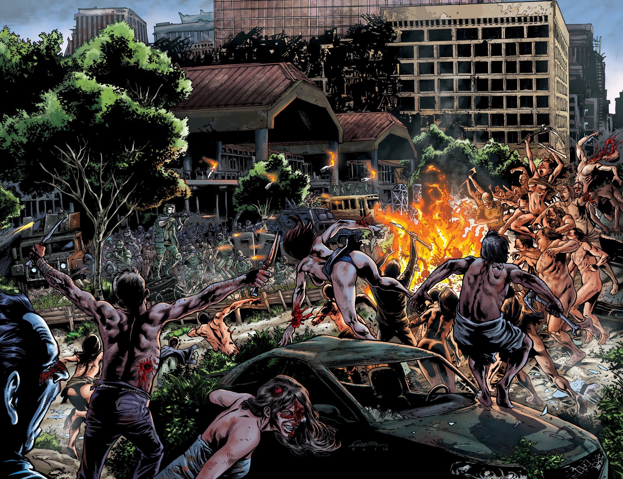 Read online Crossed Plus One Hundred: Mimic comic -  Issue #3 - 28