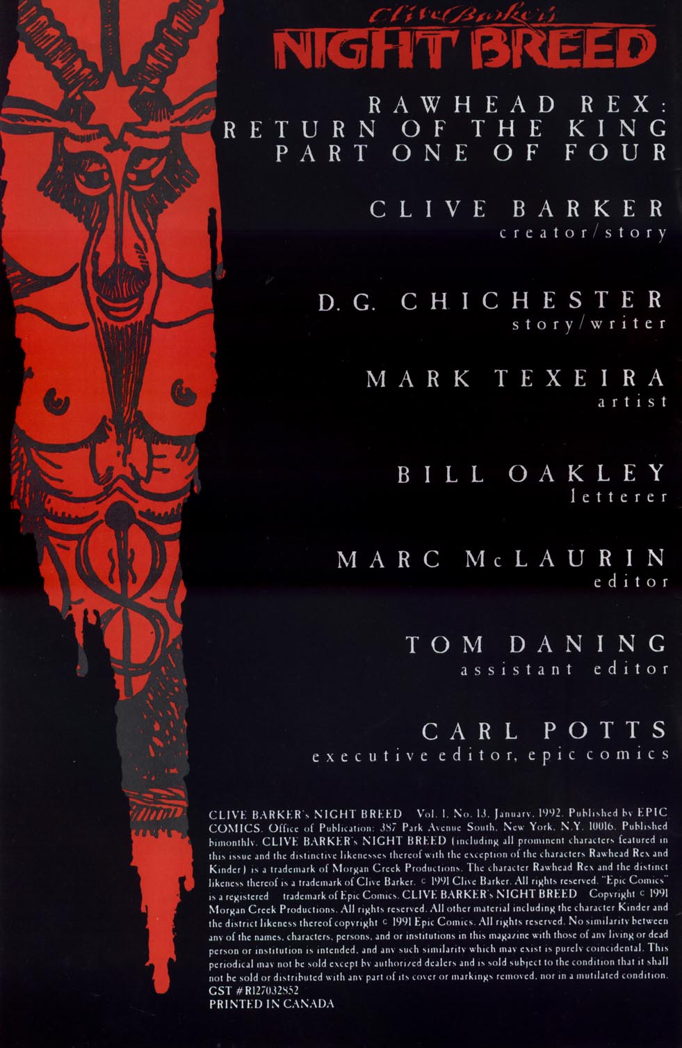 Read online Clive Barker's Night Breed (1990) comic -  Issue #13 - 2