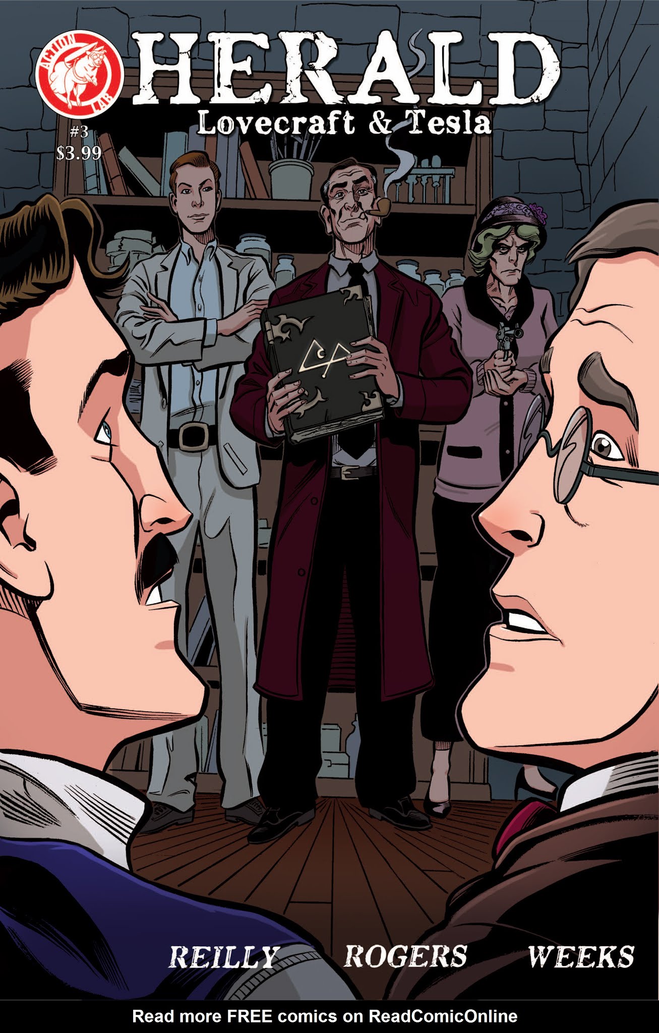 Read online Herald: Lovecraft and Tesla comic -  Issue #3 - 1
