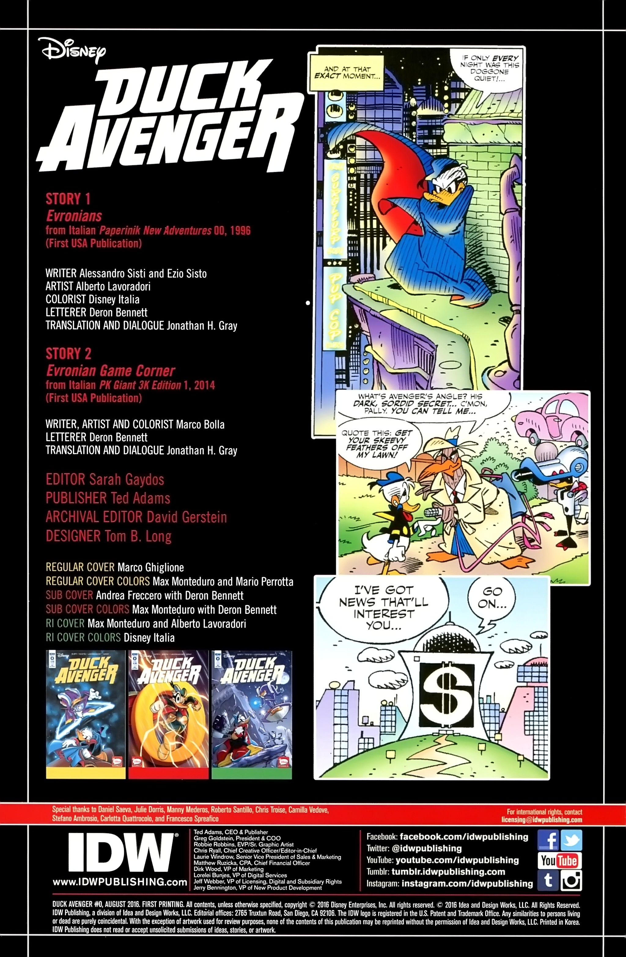Read online Duck Avenger comic -  Issue #0 - 2