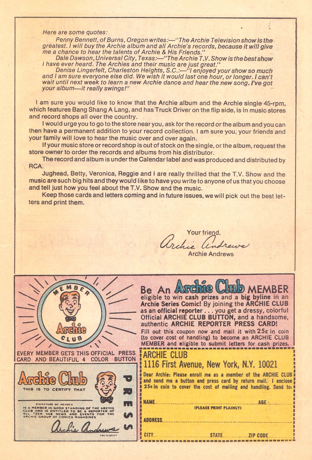 Read online Reggie and Me (1966) comic -  Issue #34 - 11
