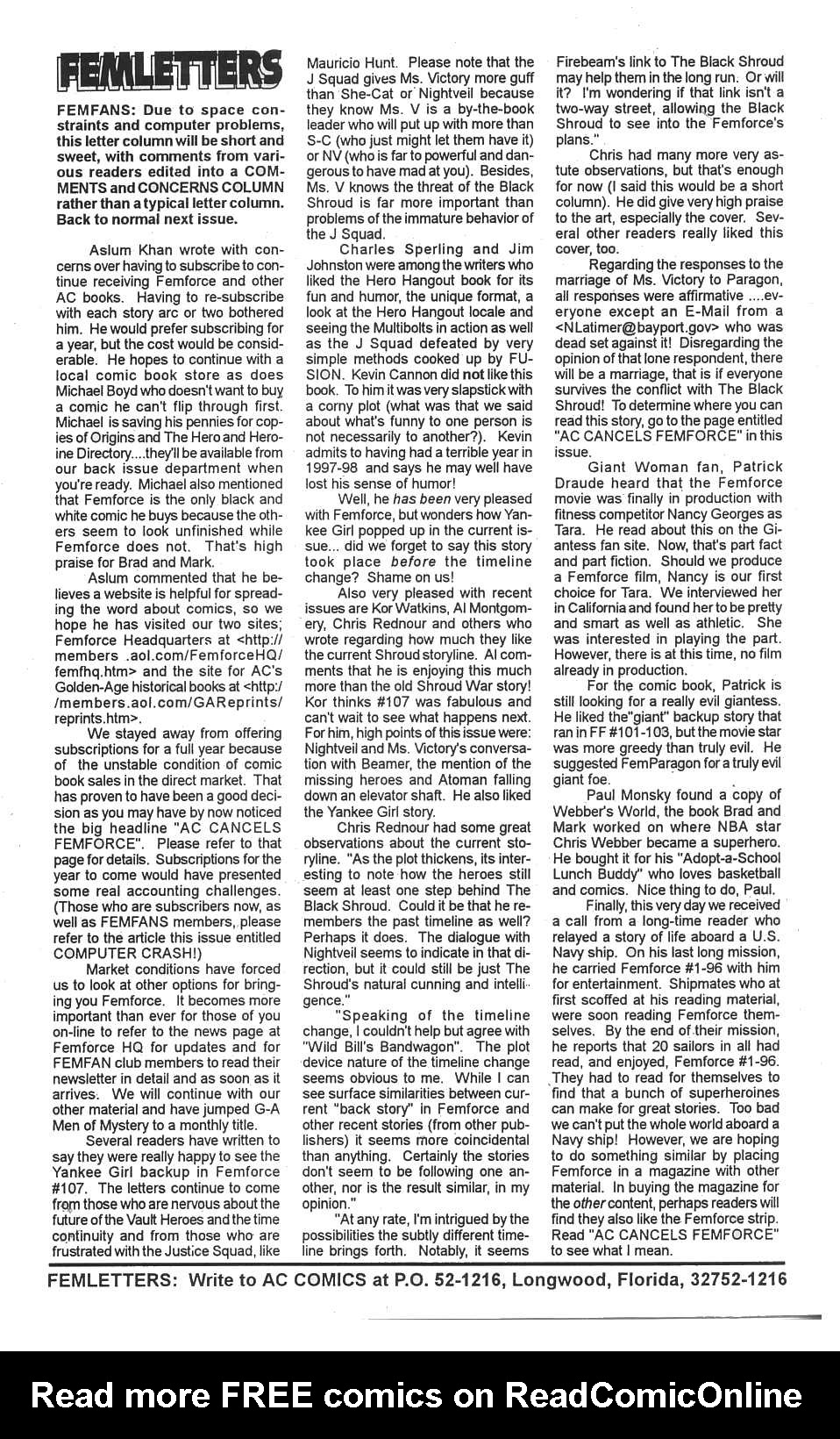 Read online Femforce comic -  Issue #108 - 30