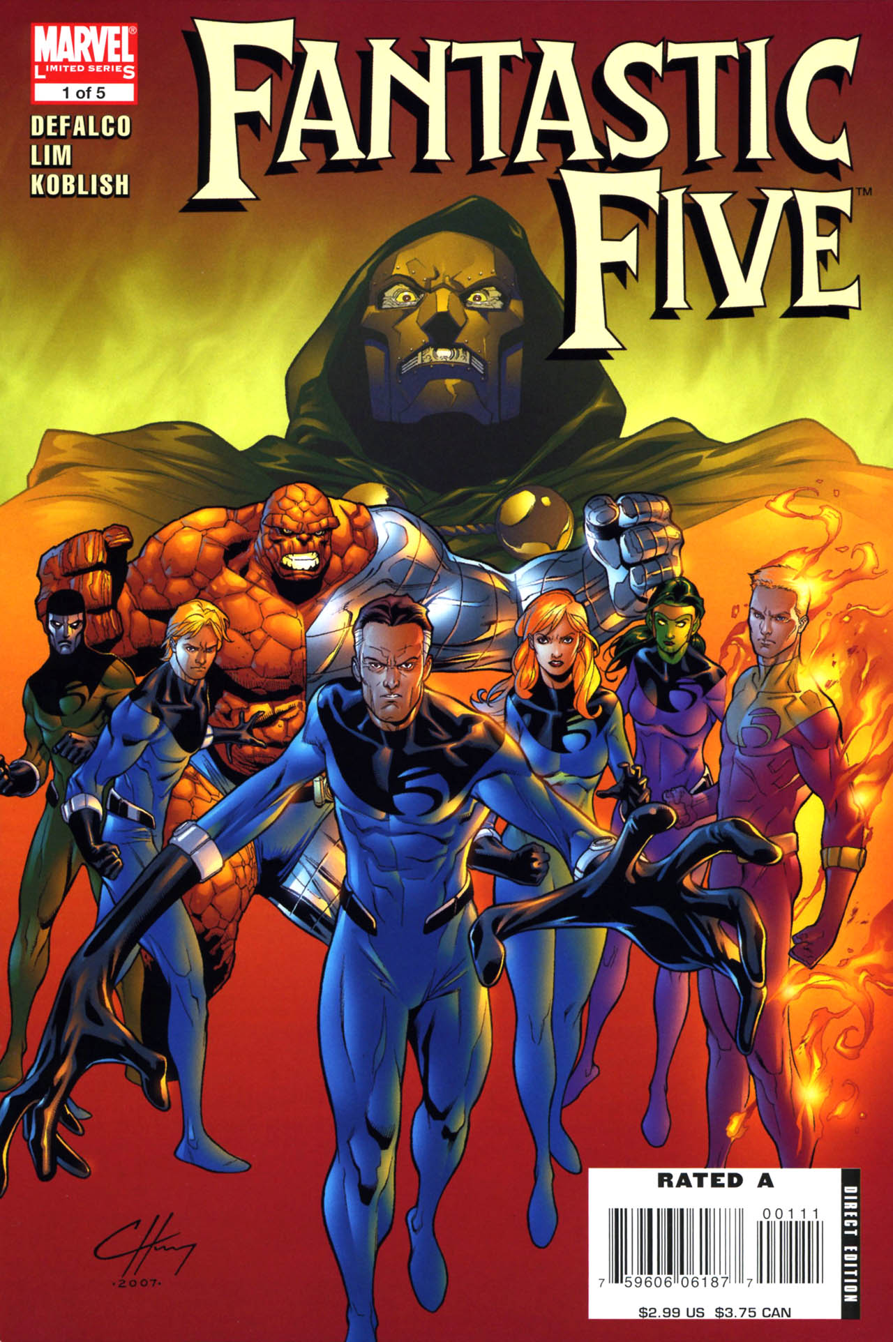 Read online Fantastic Five (2007) comic -  Issue #1 - 1