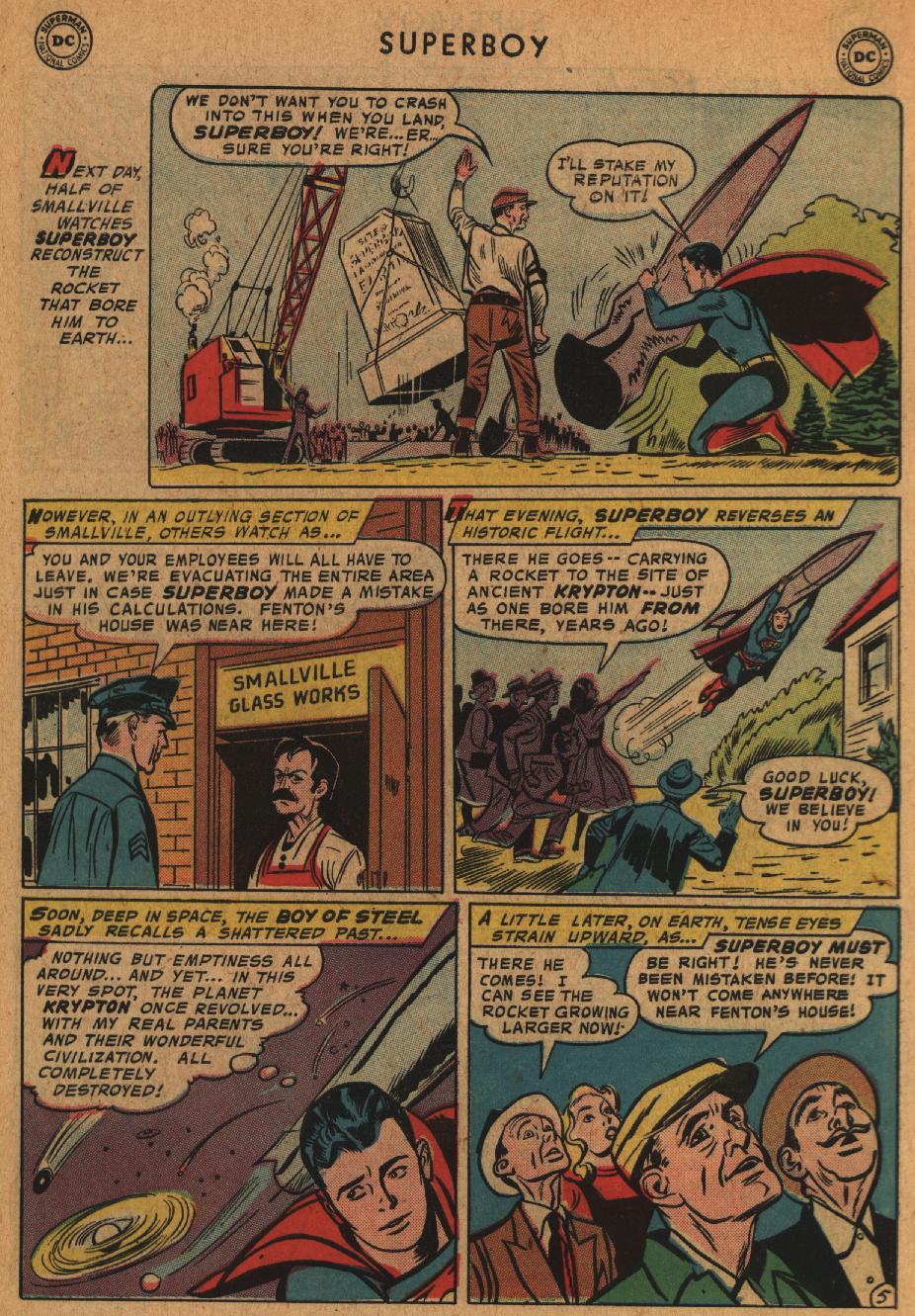 Read online Superboy (1949) comic -  Issue #63 - 6