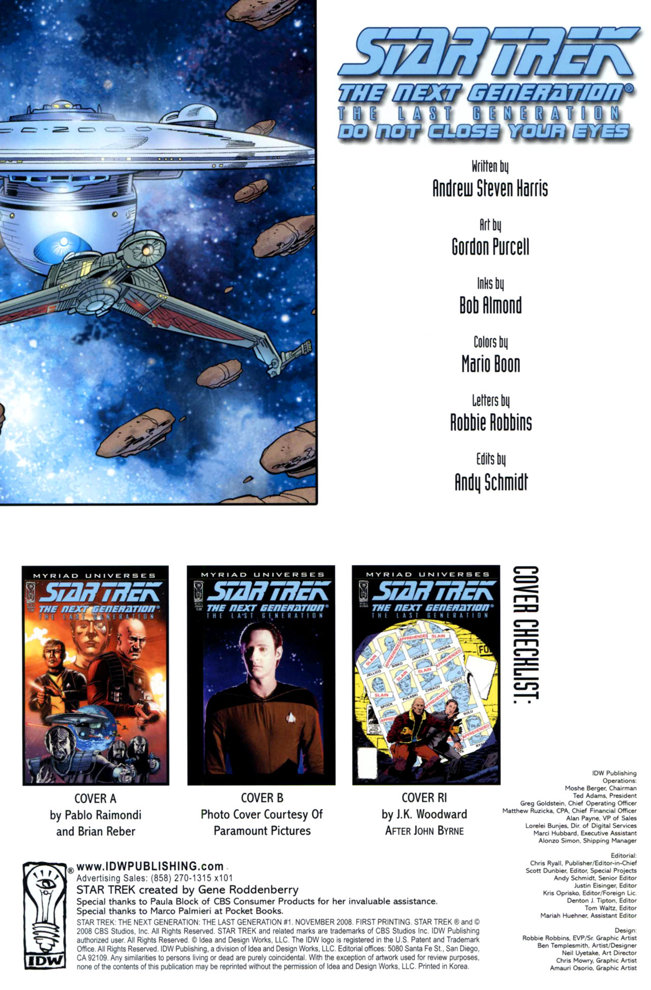 Read online Star Trek: The Next Generation: The Last Generation comic -  Issue #1 - 2