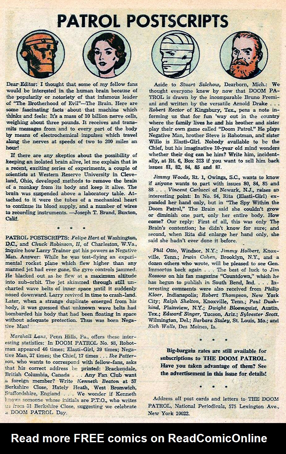 Read online Doom Patrol (1964) comic -  Issue #96 - 34