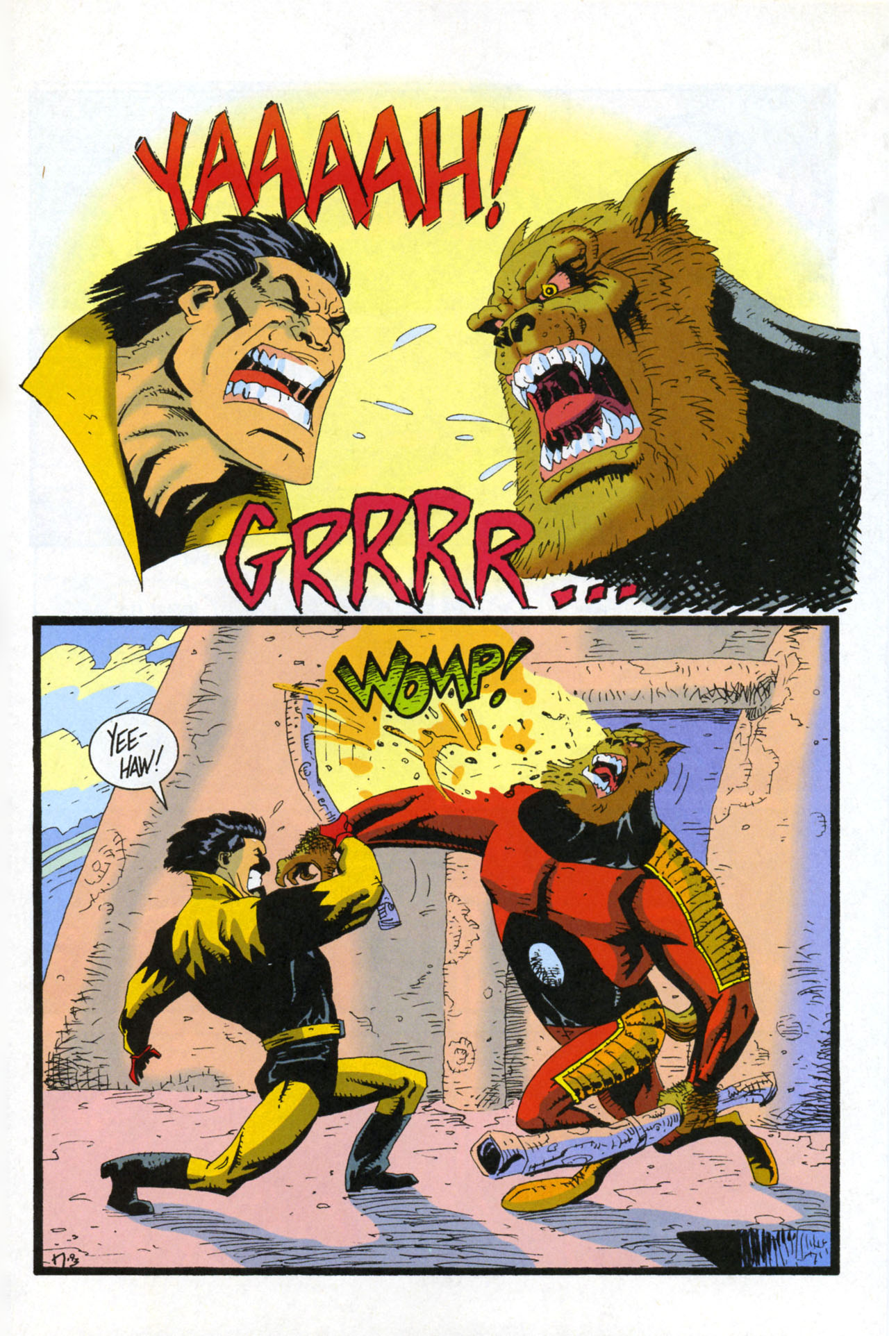 Read online Teenage Mutant Ninja Turtles/Flaming Carrot Crossover comic -  Issue #4 - 3
