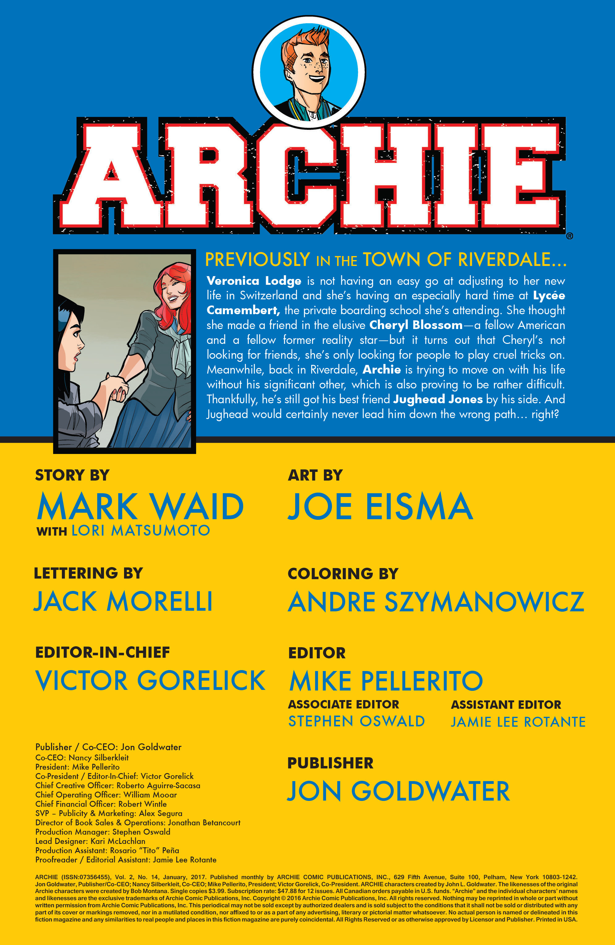 Read online Archie (2015) comic -  Issue #14 - 2