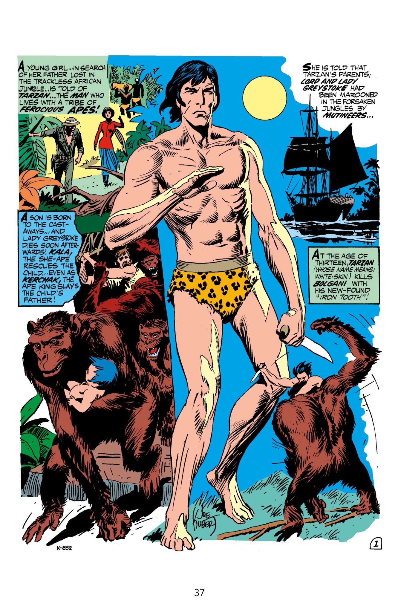 Read online Edgar Rice Burroughs' Tarzan The Joe Kubert Years comic -  Issue # TPB 1 (Part 1) - 38