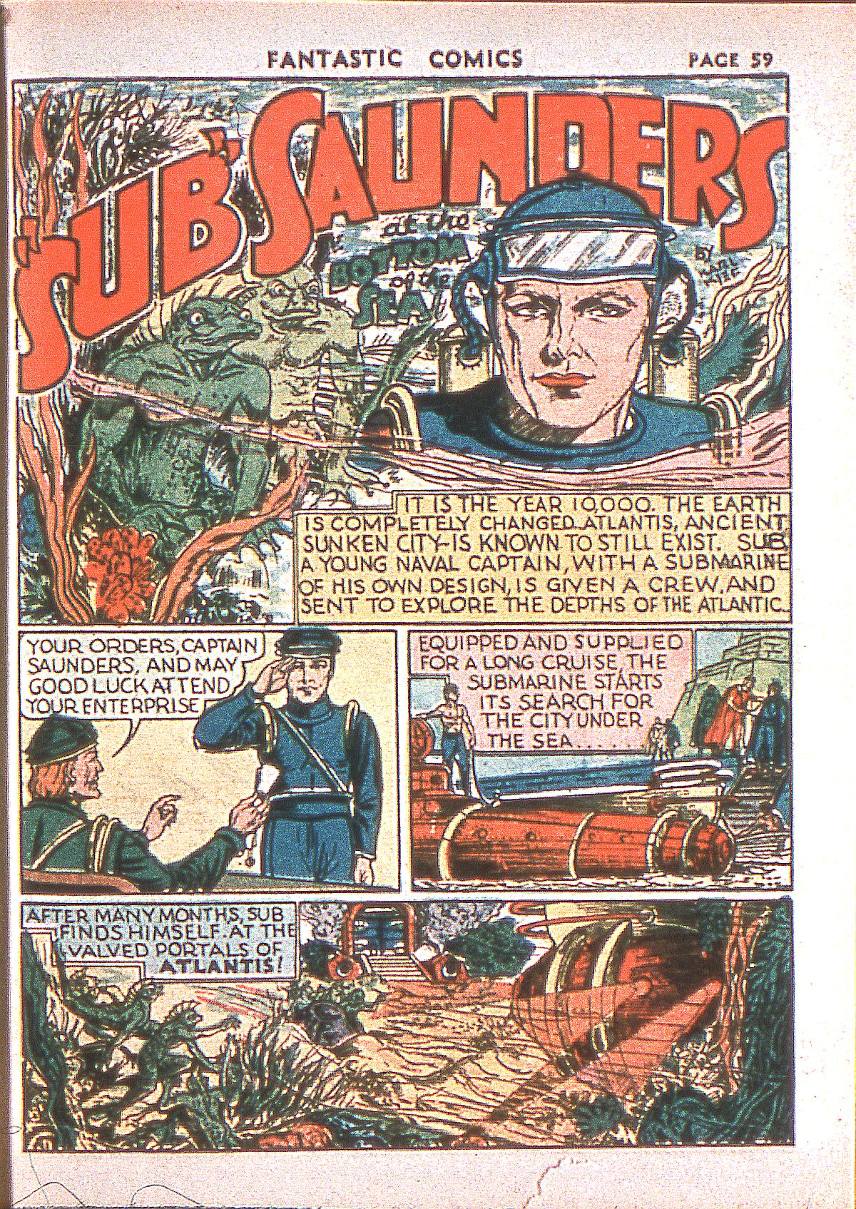 Read online Fantastic Comics comic -  Issue #1 - 60