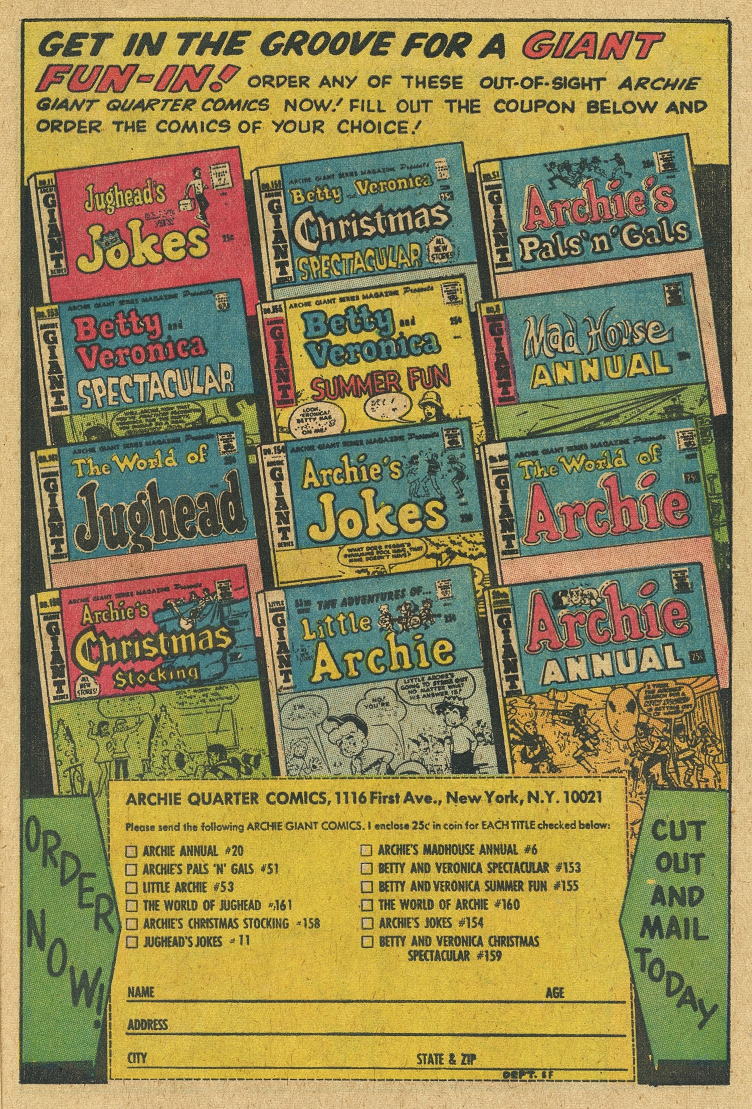 Read online Reggie and Me (1966) comic -  Issue #35 - 21