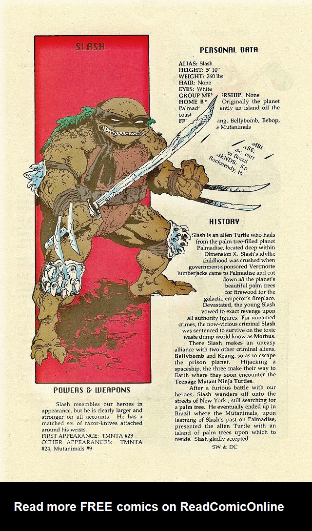 Read online Teenage Mutant Ninja Turtles Mutant Universe Sourcebook comic -  Issue #2 - 20