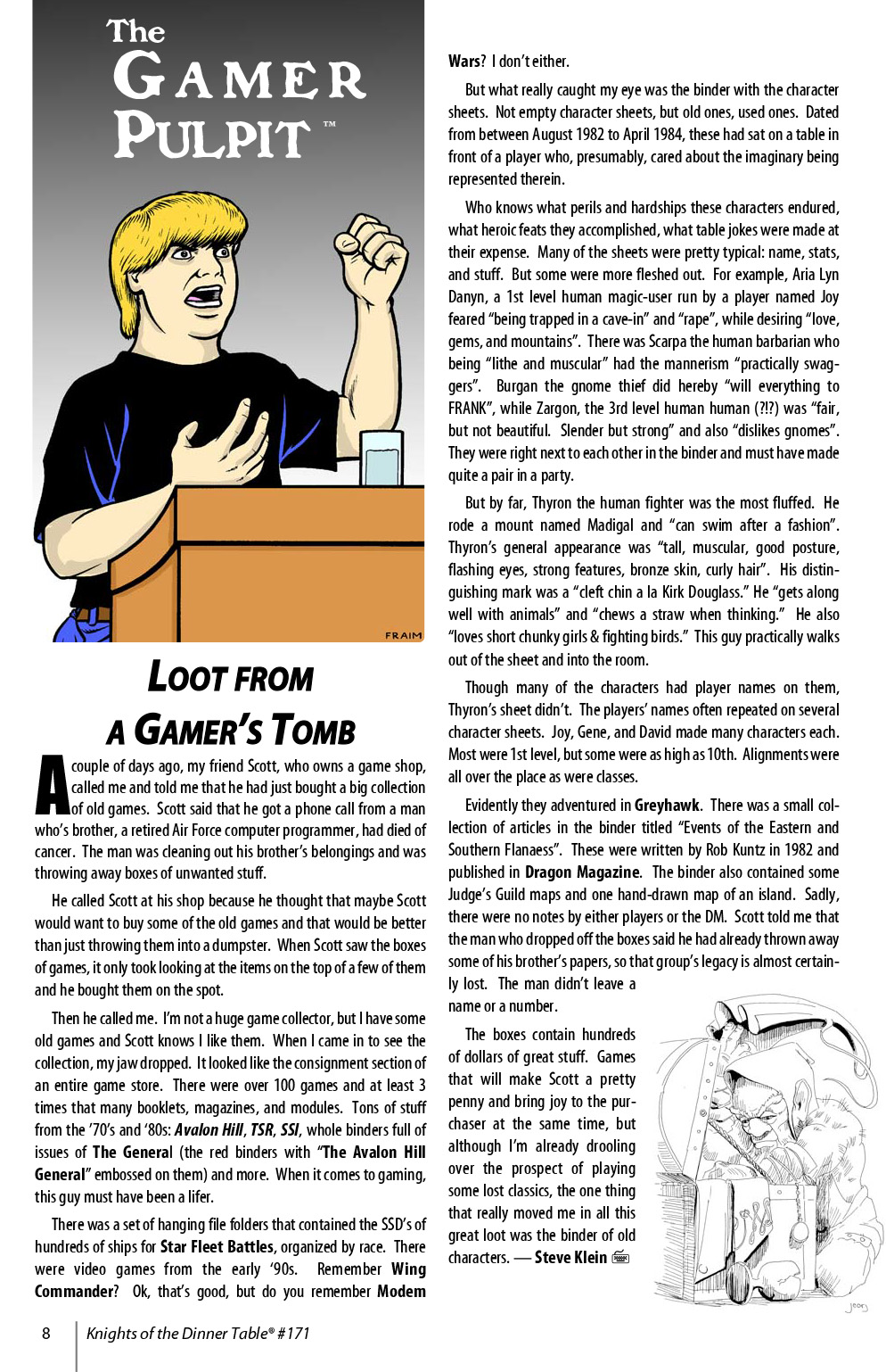 Read online Knights of the Dinner Table comic -  Issue #171 - 10