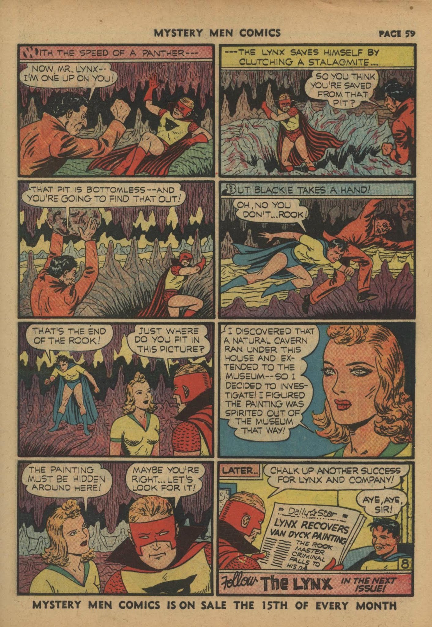 Read online Mystery Men Comics comic -  Issue #19 - 61