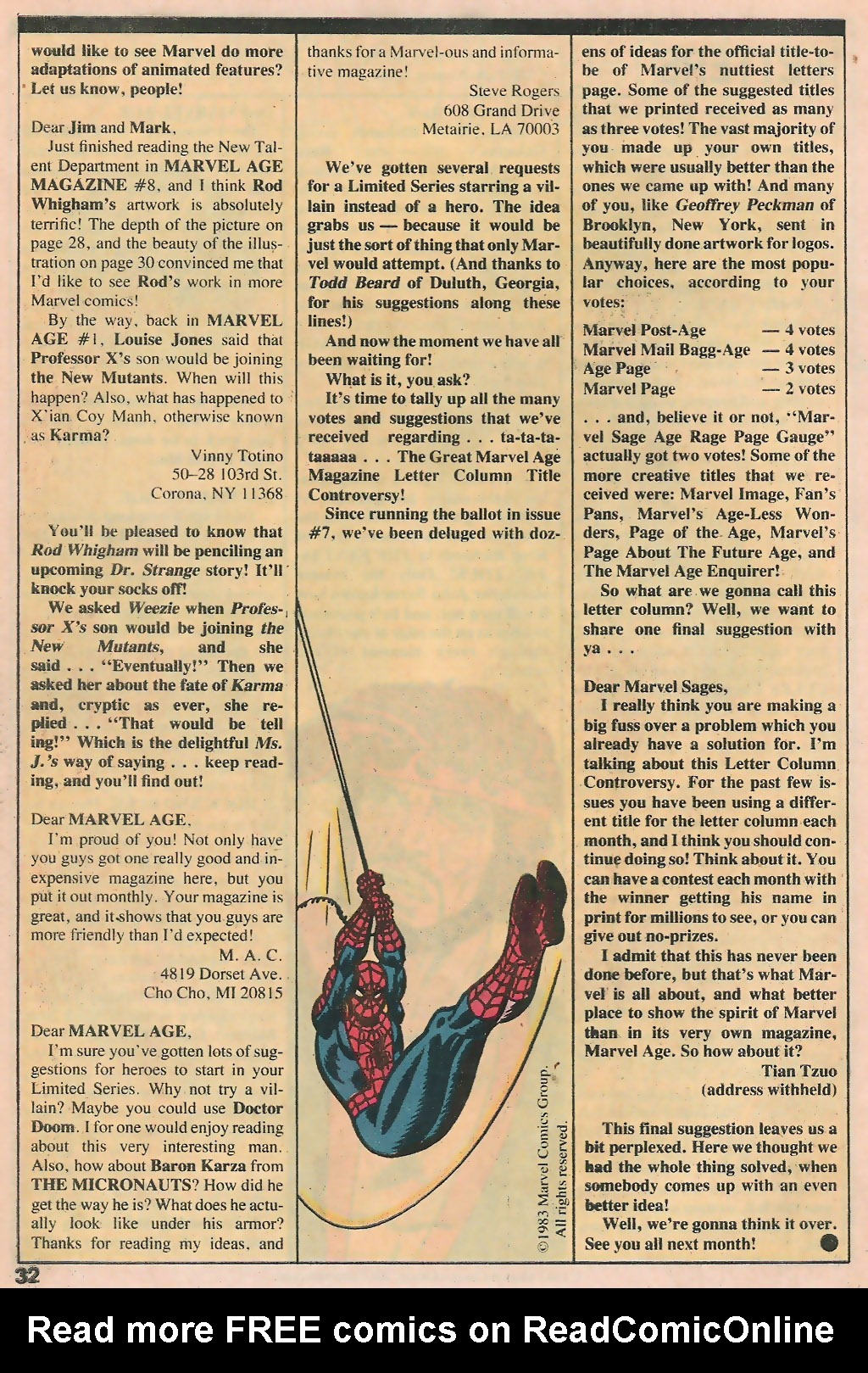 Read online Marvel Age comic -  Issue #10 - 34