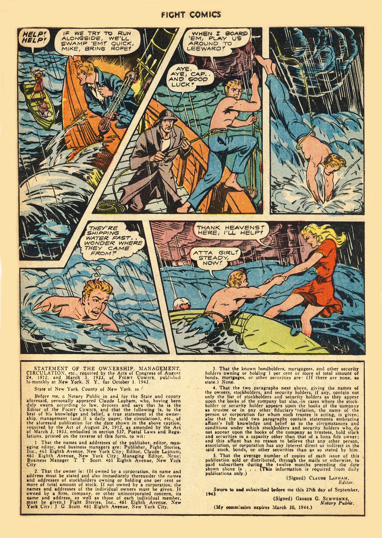 Read online Fight Comics comic -  Issue #31 - 44