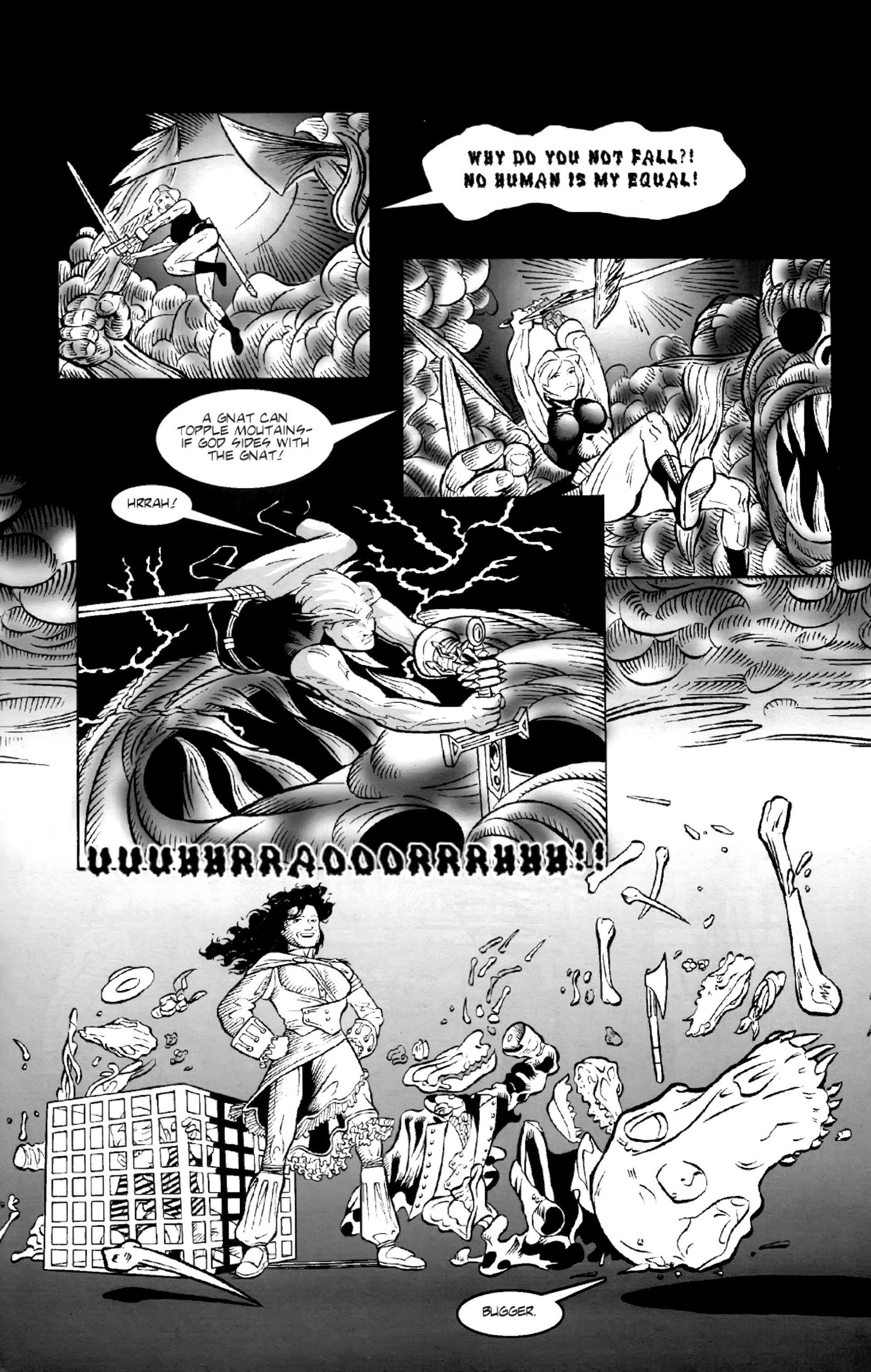 Read online Warrior Nun: Black & White comic -  Issue #2 - 17