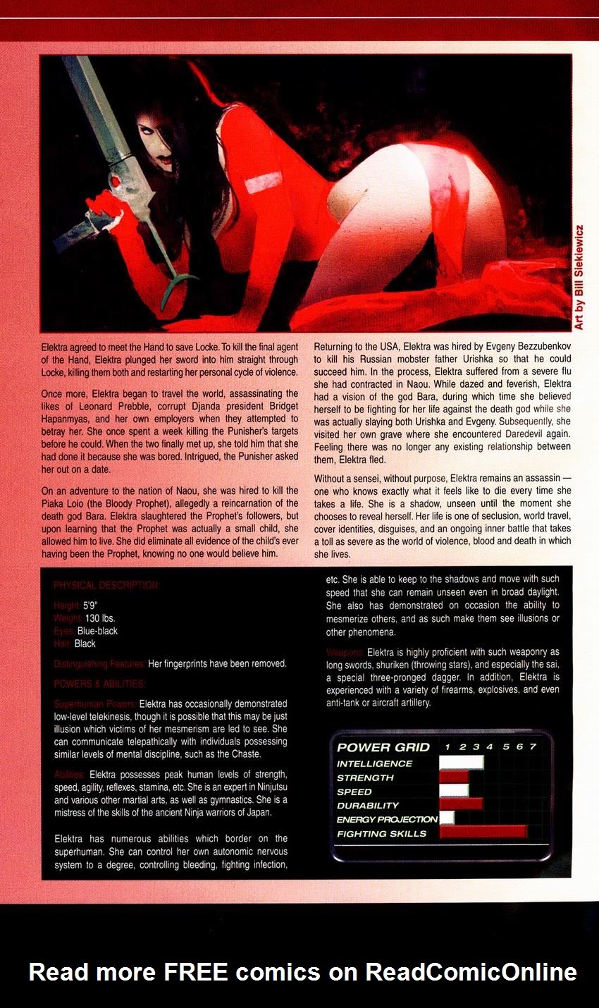 Official Handbook of the Marvel Universe: Daredevil 2004 issue Full - Page 18