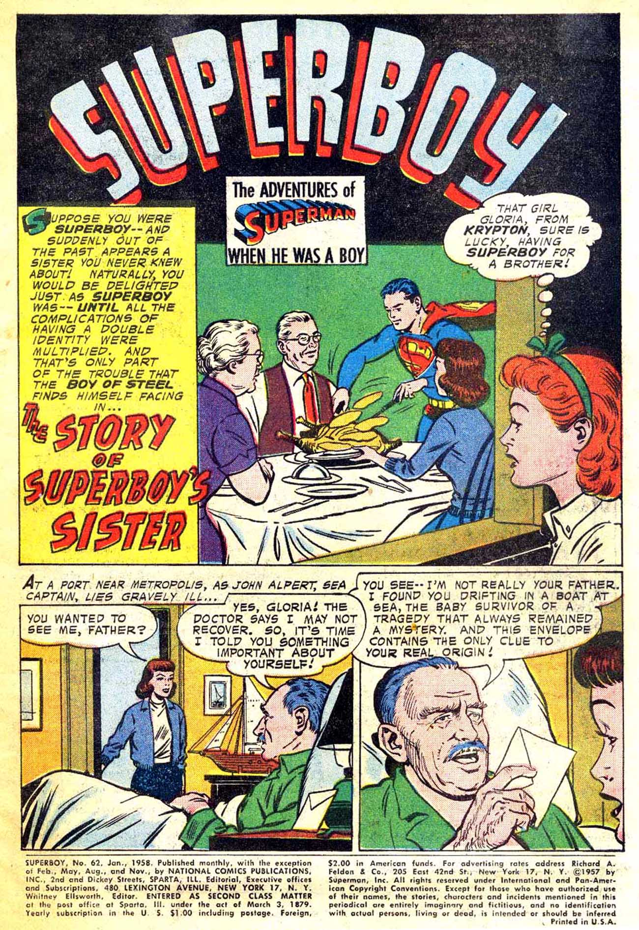 Read online Superboy (1949) comic -  Issue #62 - 2