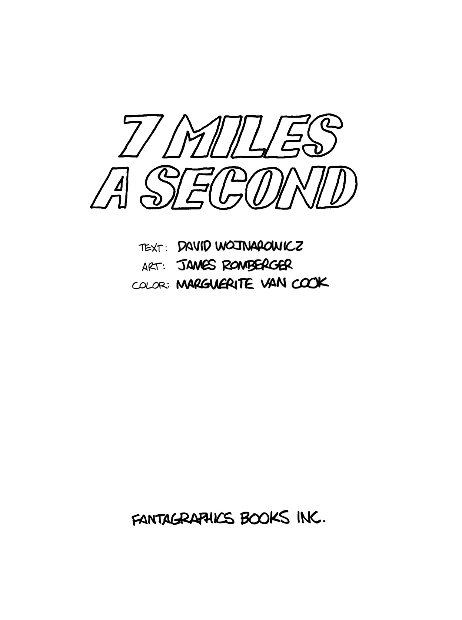 Read online 7 Miles a Second comic -  Issue # TPB - 4