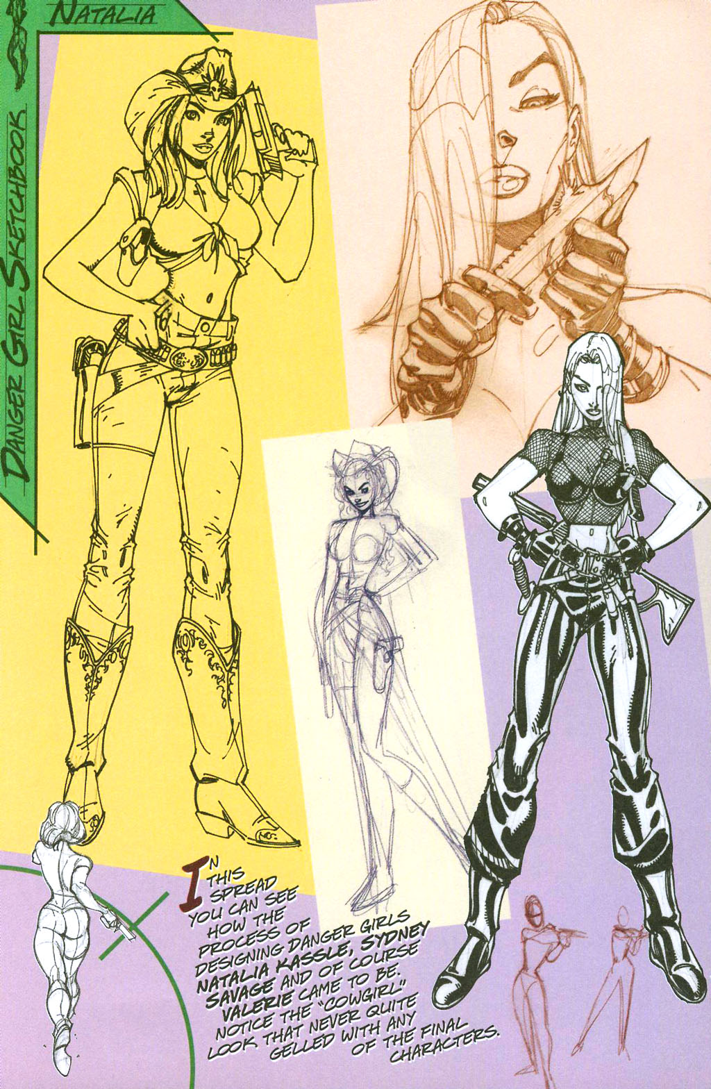 Read online J. Scott Campbell's Danger Girl Sketchbook comic -  Issue # Full - 6