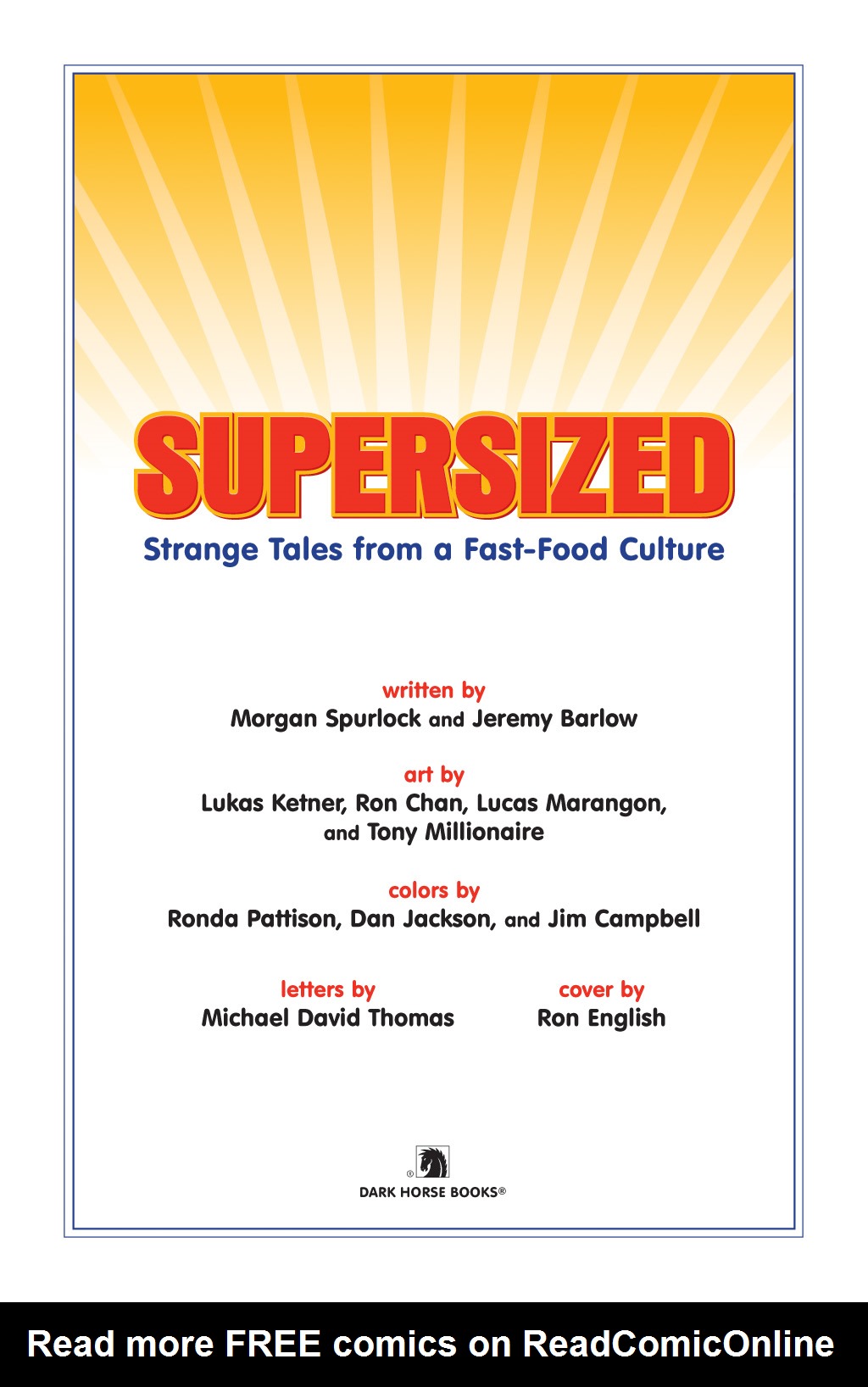 Read online Supersized: Strange Tales from a Fast-Food Culture comic -  Issue # TPB - 4