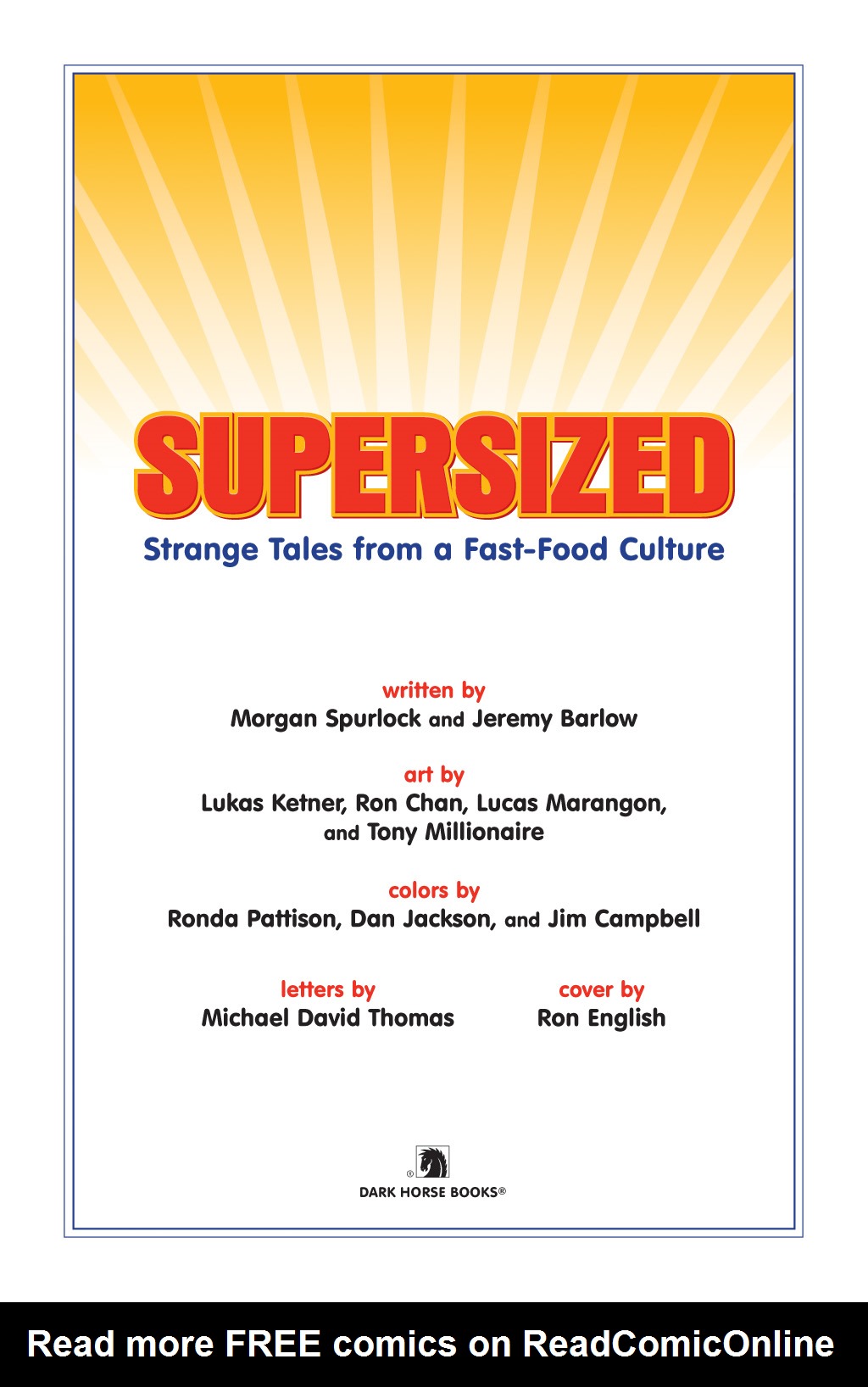 Read online Supersized: Strange Tales from a Fast-Food Culture comic -  Issue # TPB - 4