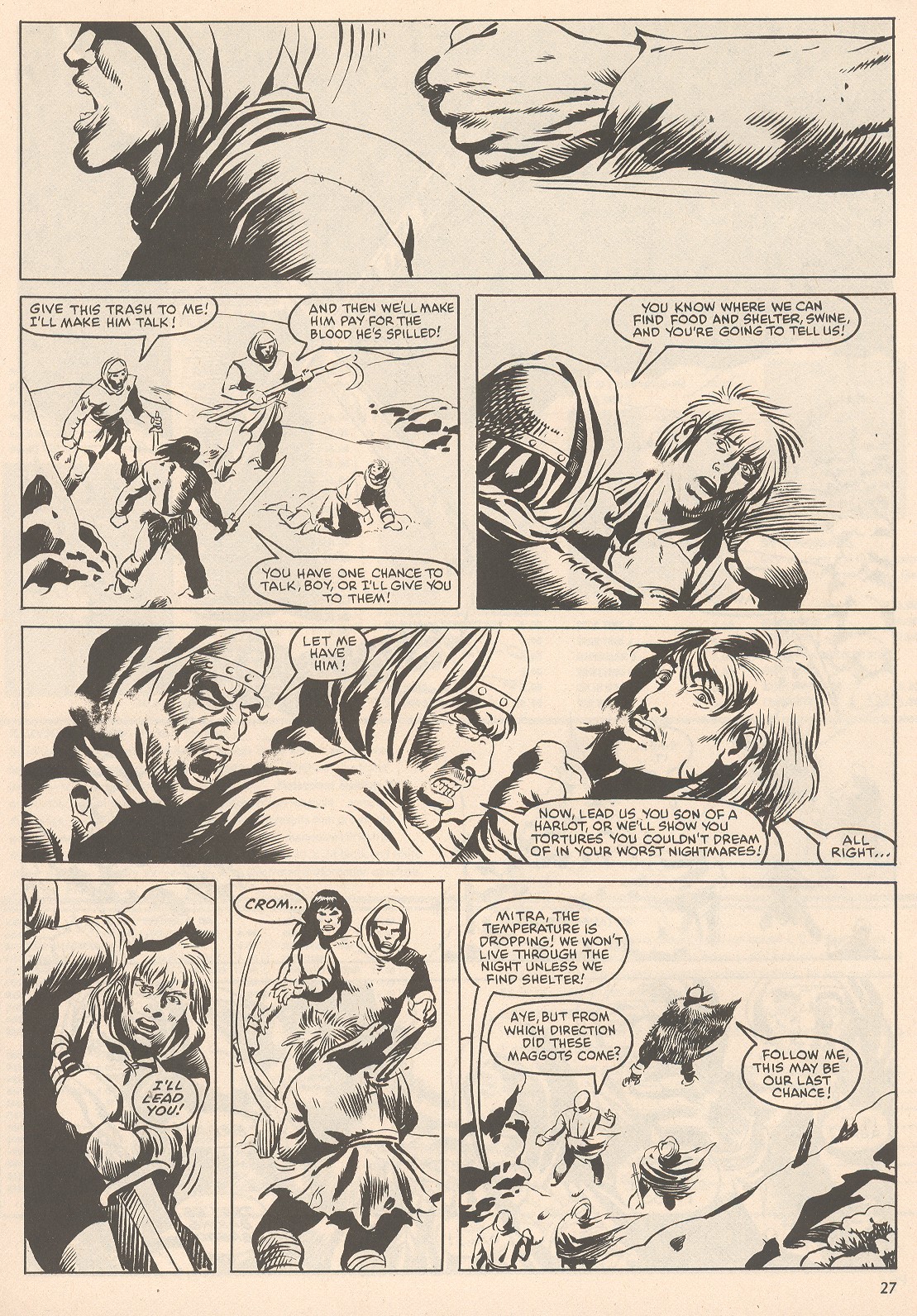 Read online The Savage Sword Of Conan comic -  Issue #105 - 27