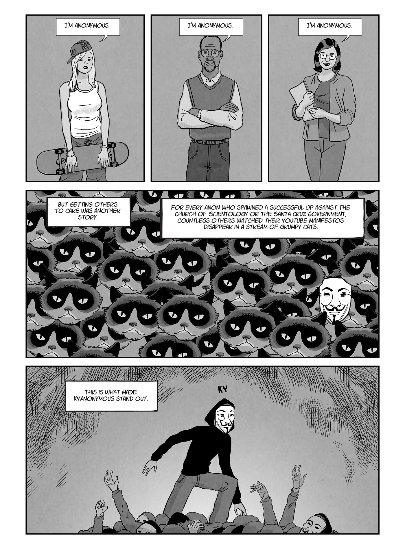 Read online A for Anonymous: How a Mysterious Hacker Collective Transformed the World comic -  Issue # TPB - 82