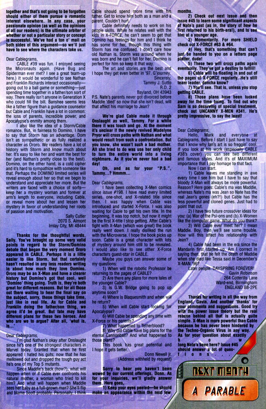 Read online Cable (1993) comic -  Issue #42 - 24