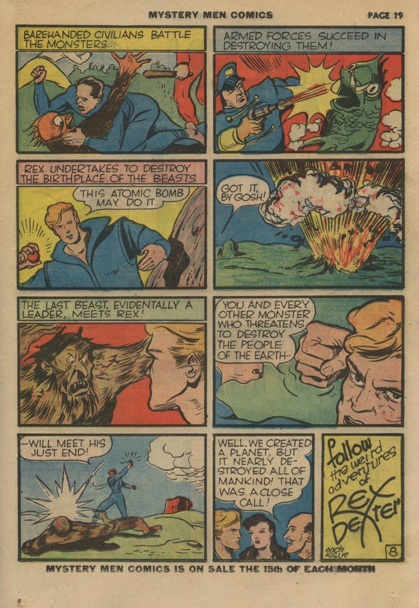 Read online Mystery Men Comics comic -  Issue #15 - 21