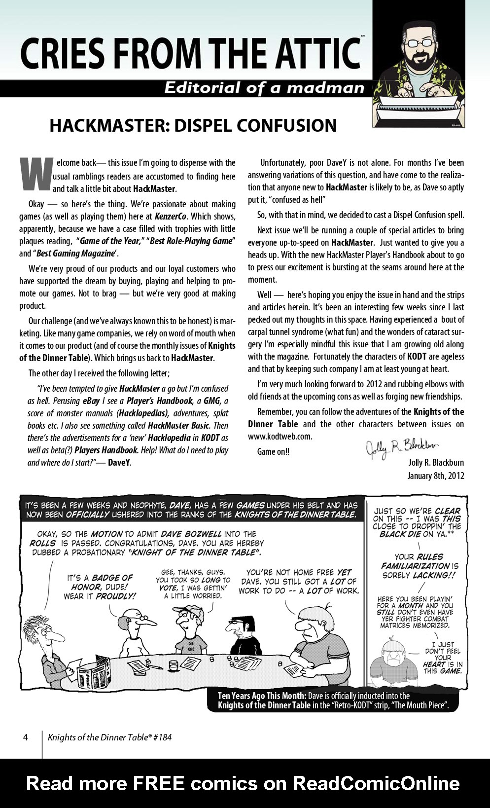 Read online Knights of the Dinner Table comic -  Issue #184 - 6