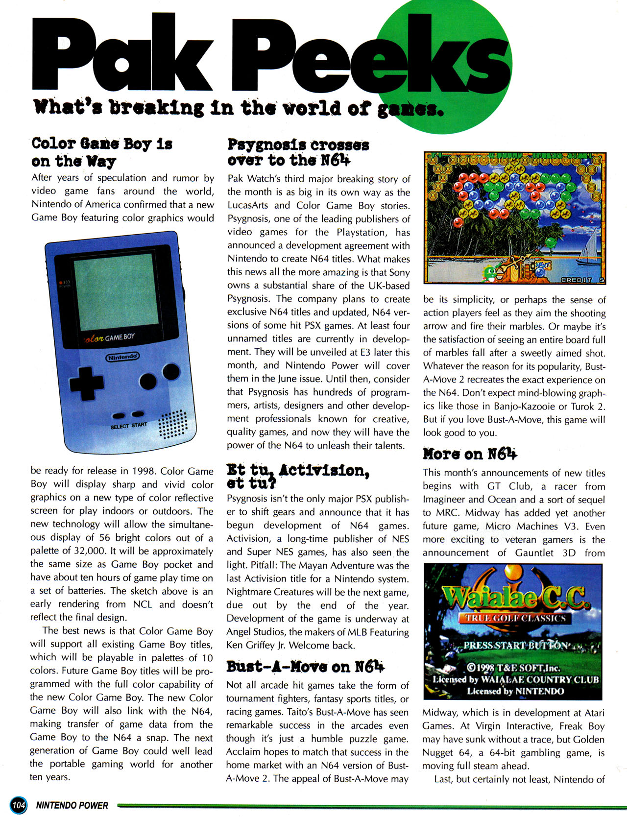 Read online Nintendo Power comic -  Issue #108 - 111