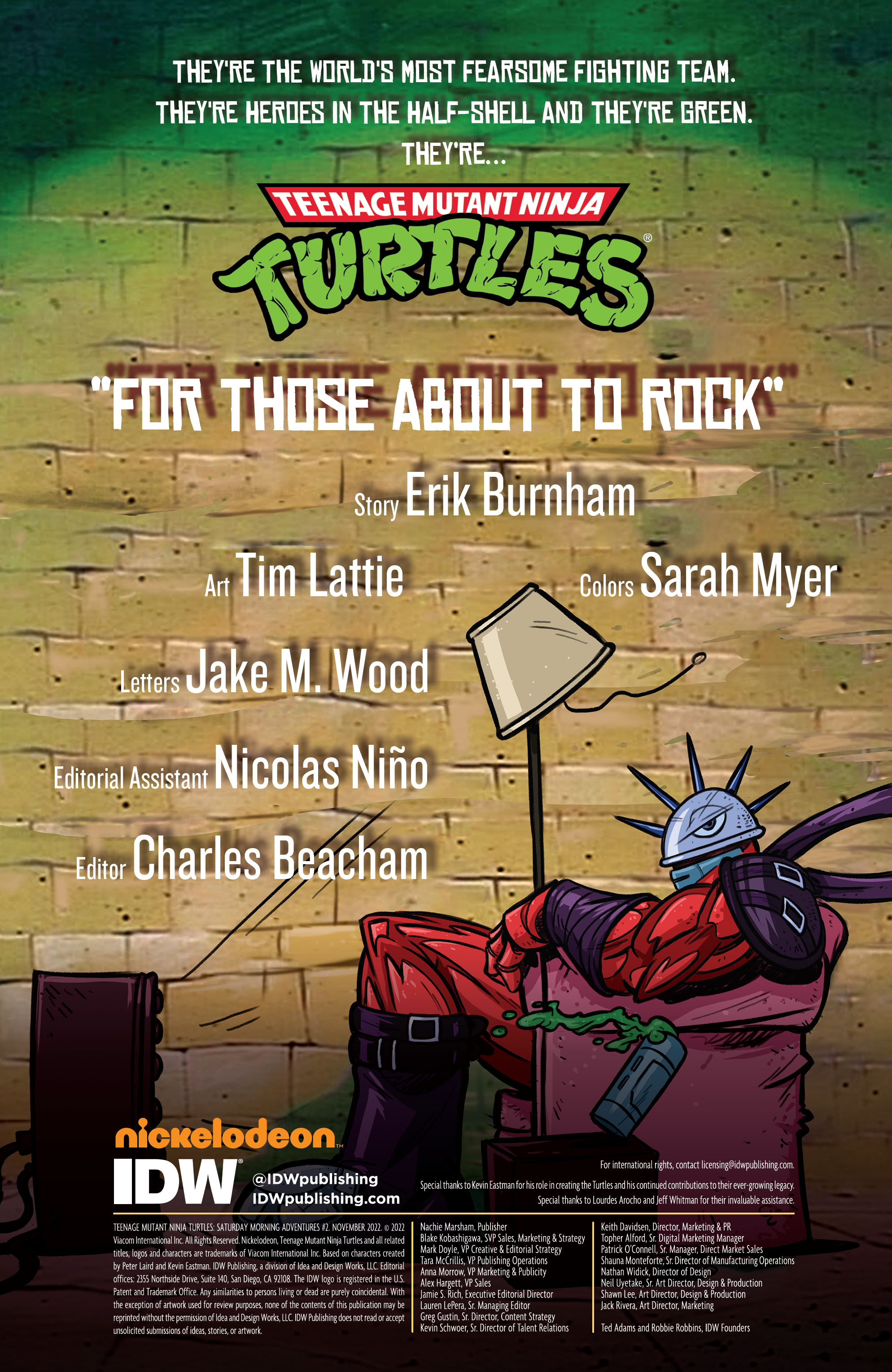 Read online Teenage Mutant Ninja Turtles: Saturday Morning Adventures comic -  Issue #2 - 2