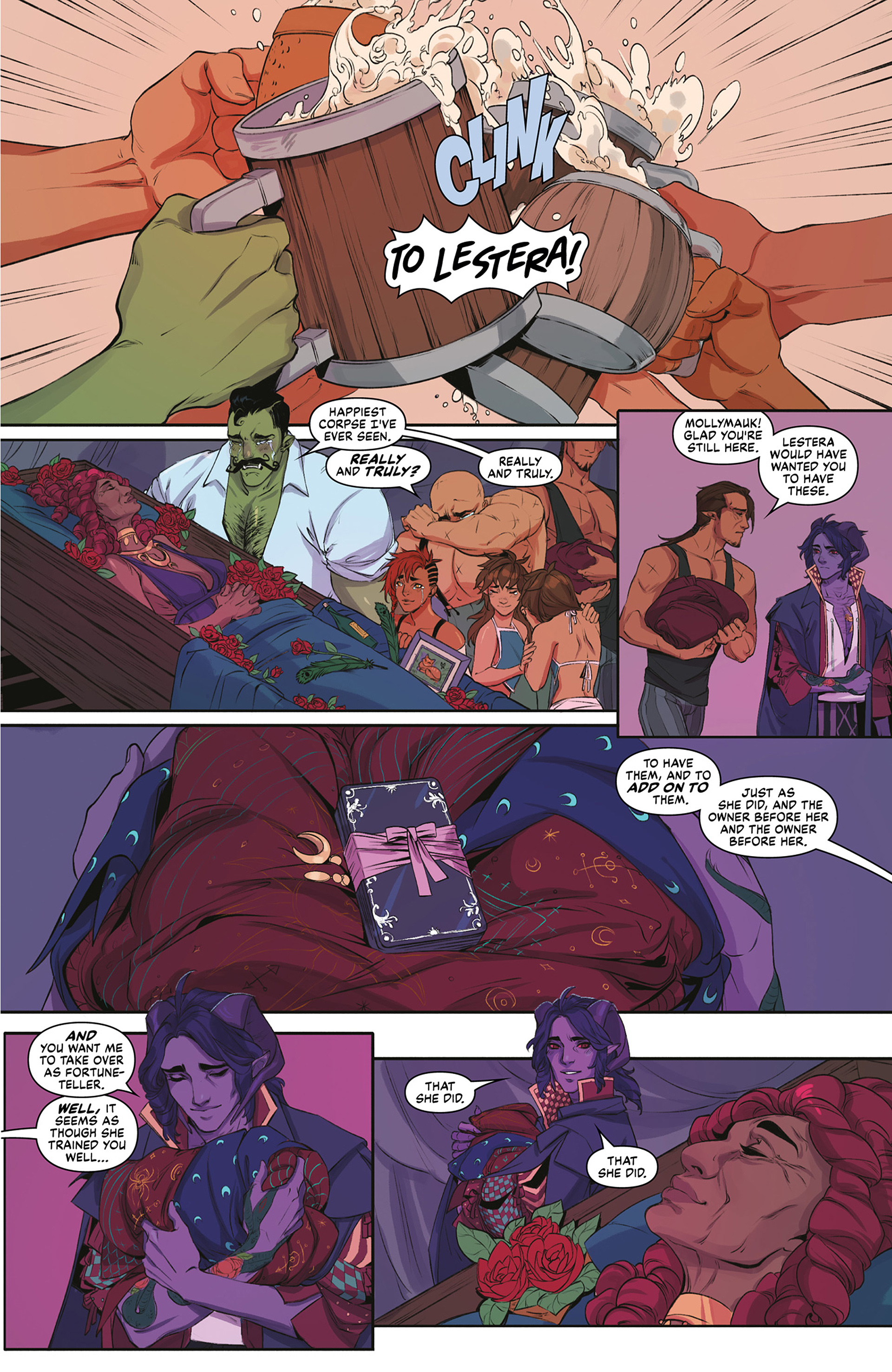 Read online Critical Role: The Mighty Nein Origins - Mollymauk Tealeaf comic -  Issue # Full - 33