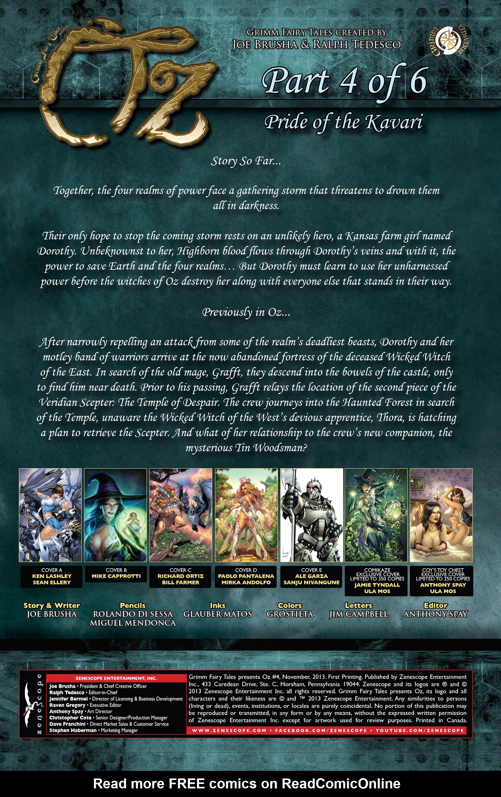 Read online Grimm Fairy Tales presents Oz comic -  Issue #4 - 2