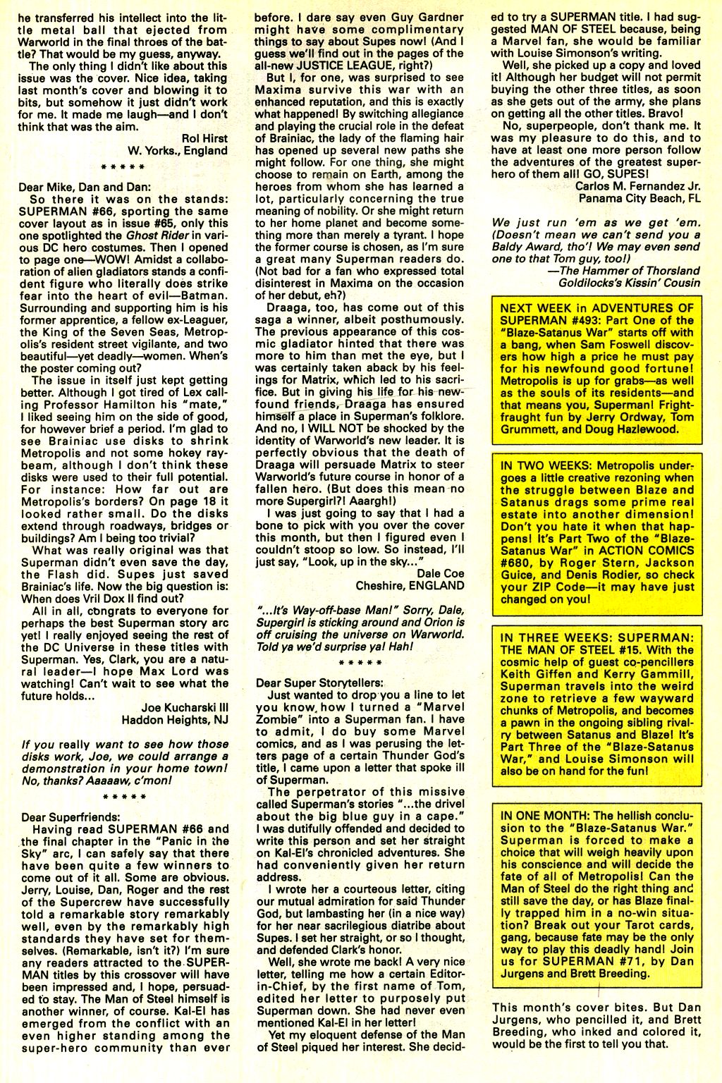 Read online Superman (1987) comic -  Issue #70 - 24