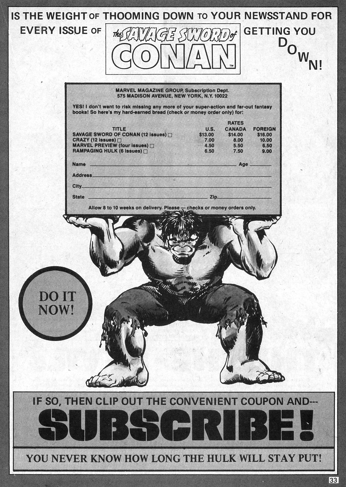 Read online The Savage Sword Of Conan comic -  Issue #21 - 33