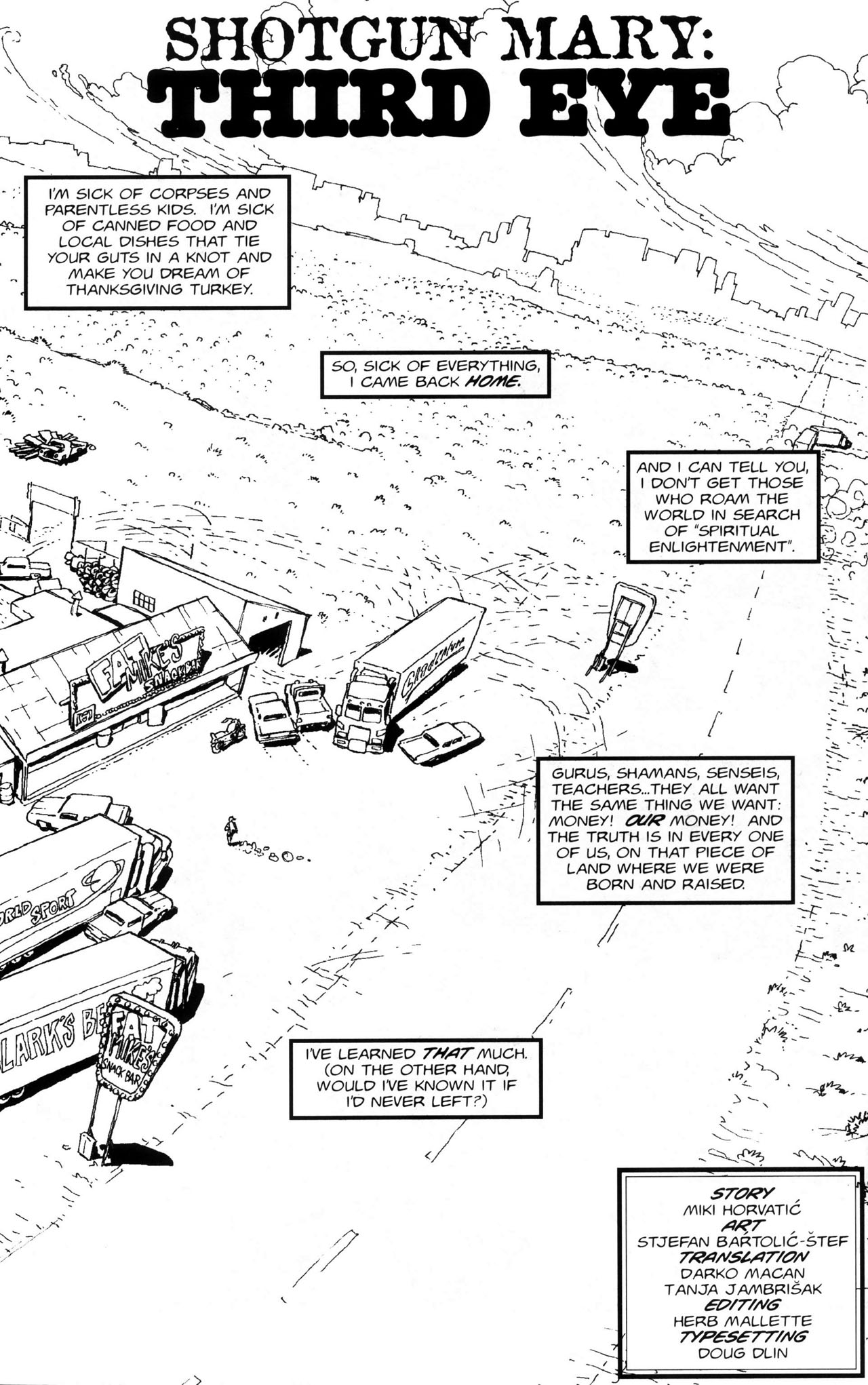 Read online Warrior Nun: Black & White comic -  Issue #6 - 22