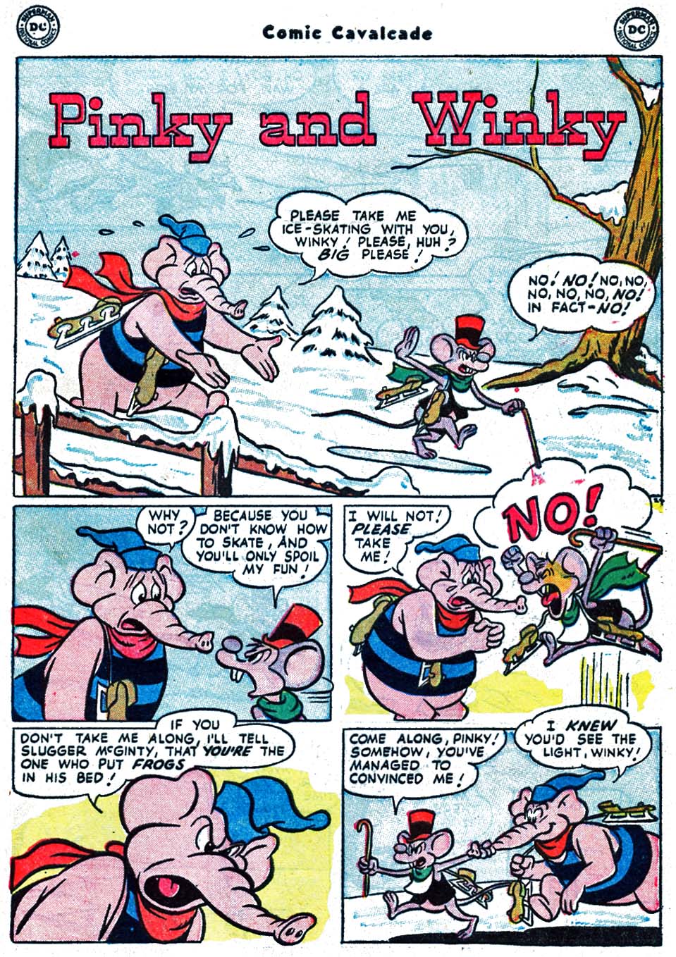 Read online Comic Cavalcade comic -  Issue #60 - 57