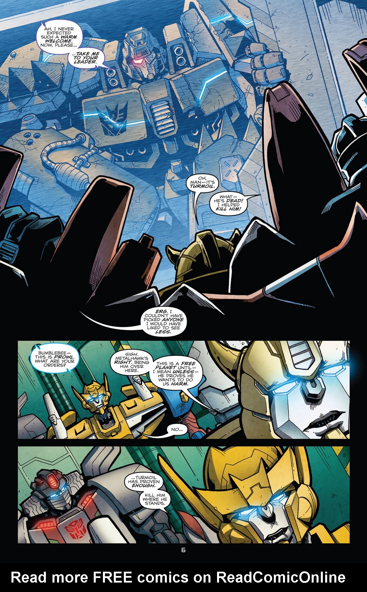Read online Transformers: Robots In Disguise (2012) comic -  Issue #7 - 8