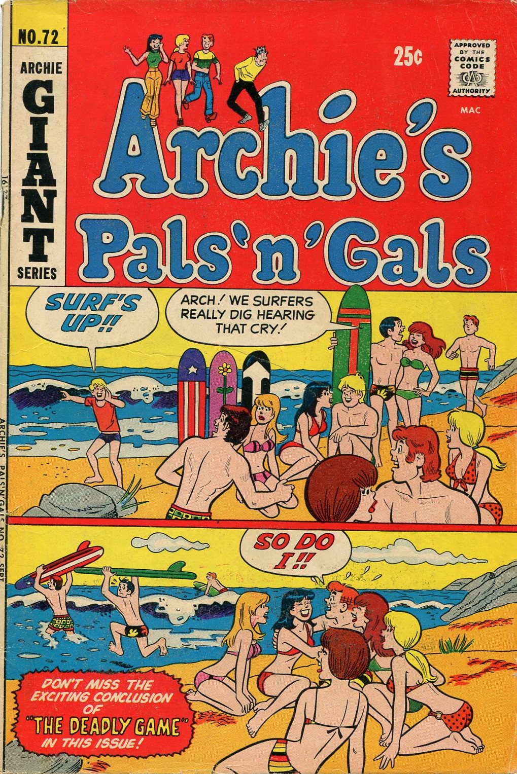 Read online Archie's Pals 'N' Gals (1952) comic -  Issue #72 - 1