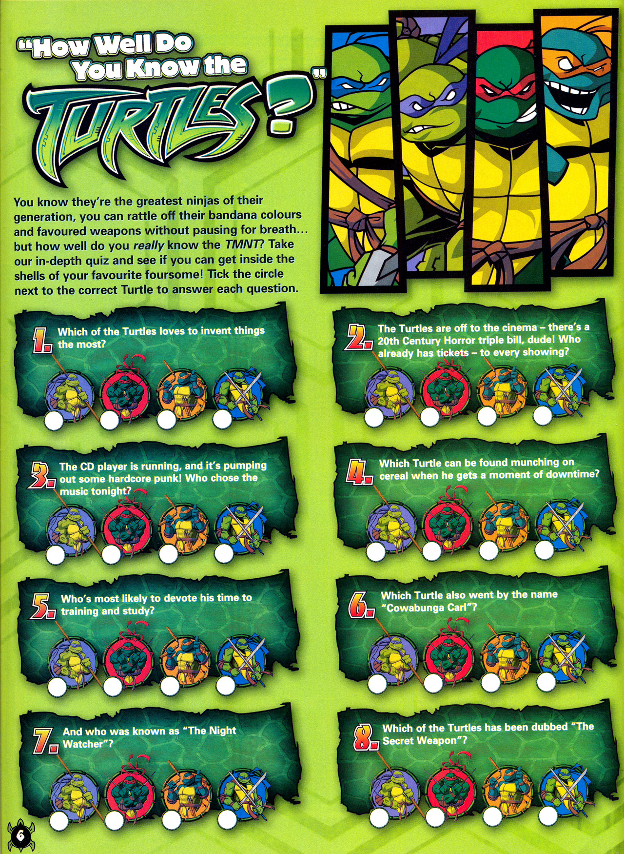 Read online Teenage Mutant Ninja Turtles Comic comic -  Issue #3 - 6