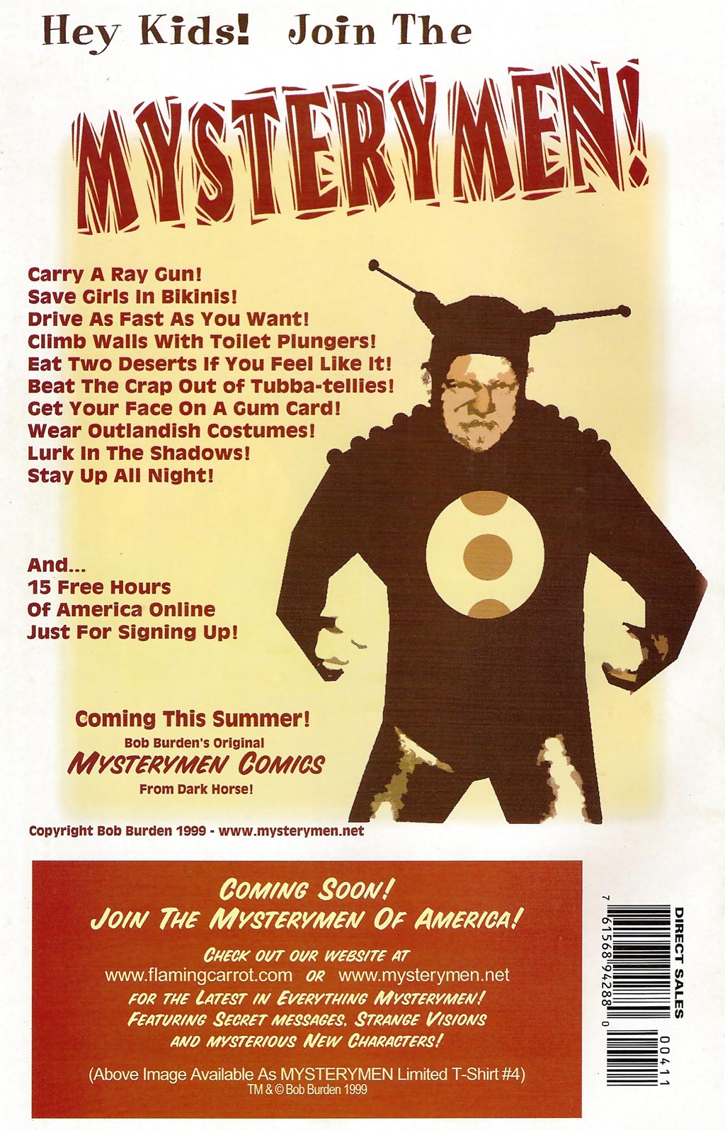 Read online Bob Burden's Original Mysterymen Comics comic -  Issue #4 - 40