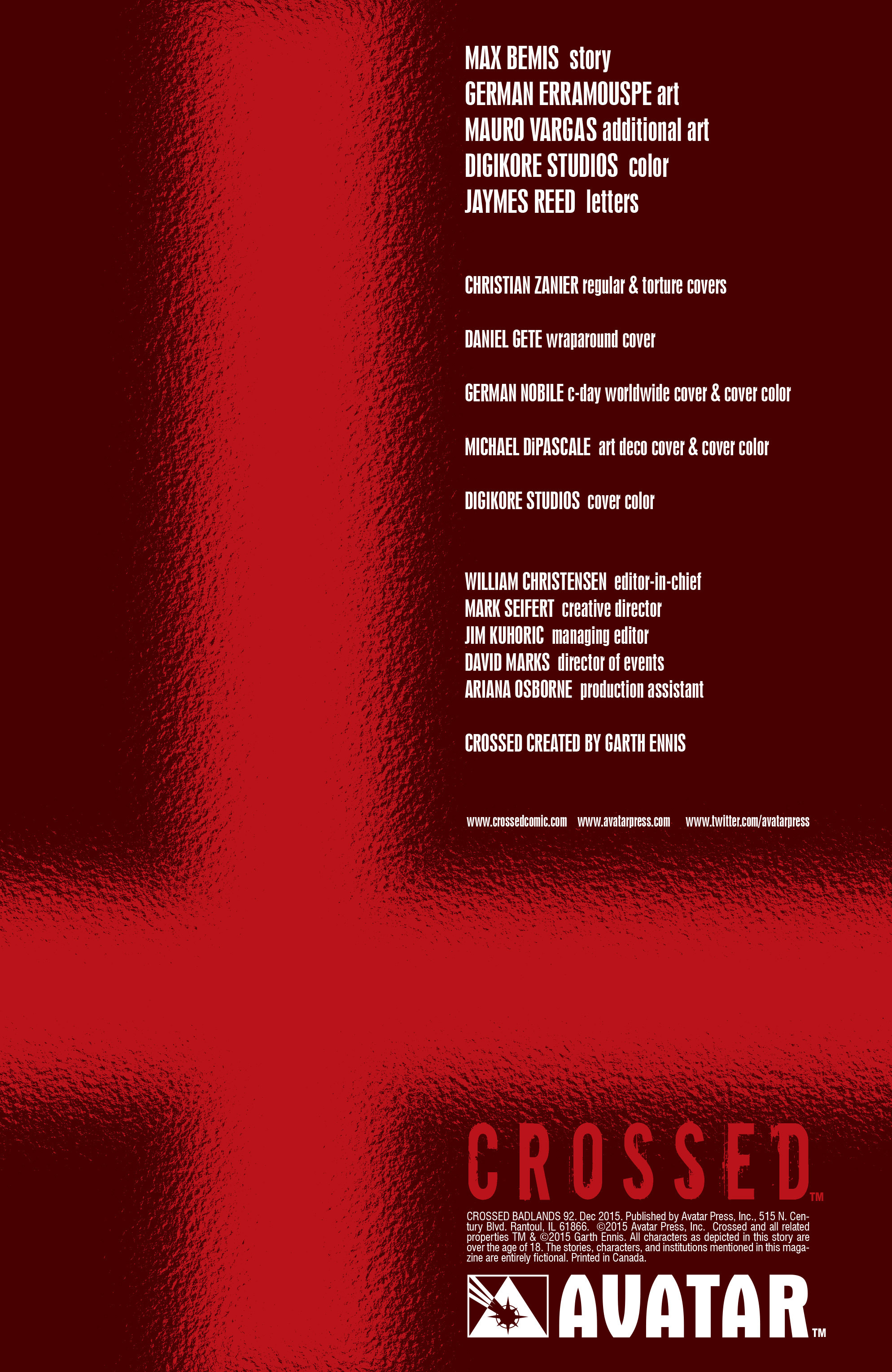 Read online Crossed: Badlands comic -  Issue #92 - 2