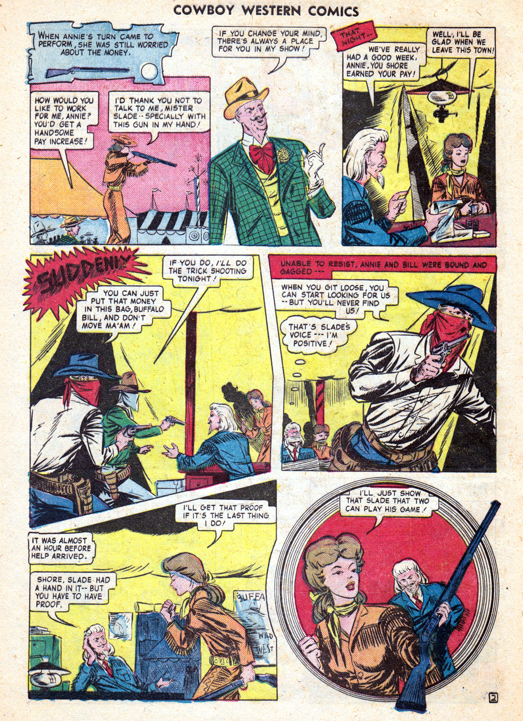 Read online Cowboy Western Comics (1948) comic -  Issue #33 - 32